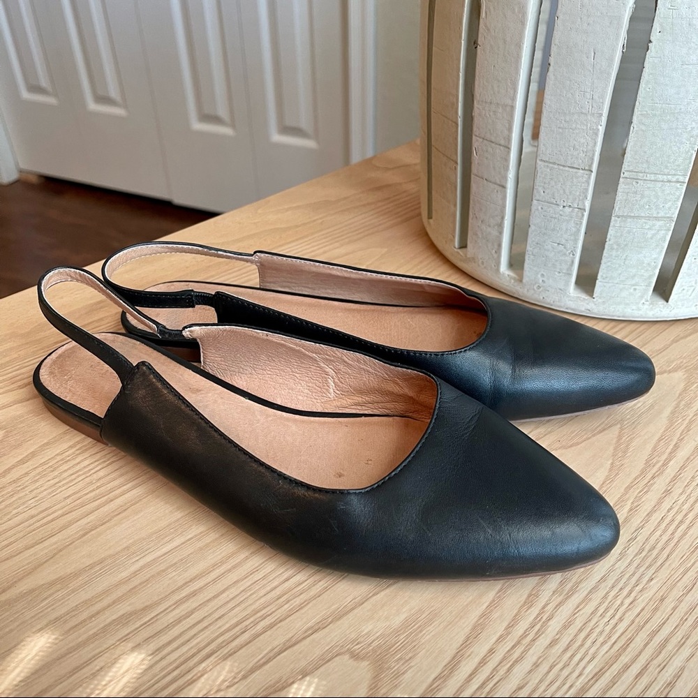Madewell Margot Slingback Leather Flat